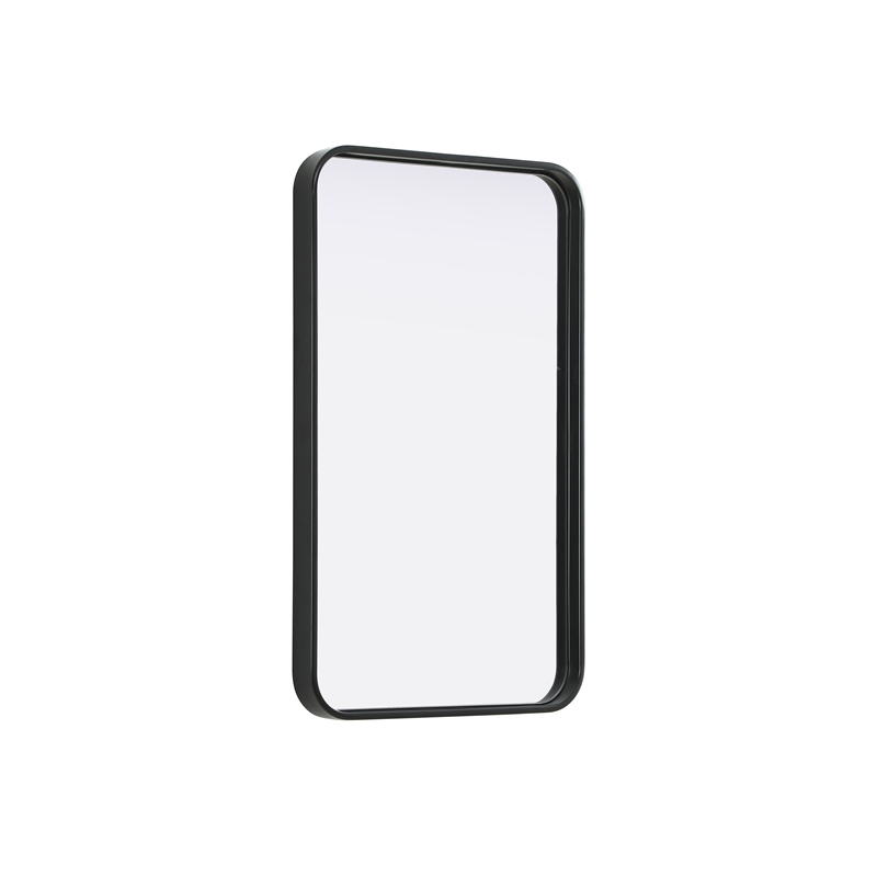 Elegant Decor Contour Metal Rectangle Mirror 18X30