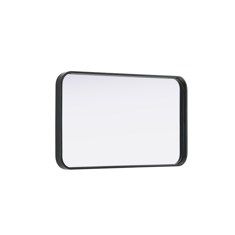 Elegant Decor Contour Metal Rectangle Mirror 18X30