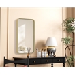Elegant Decor Contour Metal Rectangle Mirror 18X30