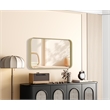 Elegant Decor Contour Metal Rectangle Mirror 18X30