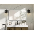 Elegant Decor Contour Metal Rectangle Mirror 18X30