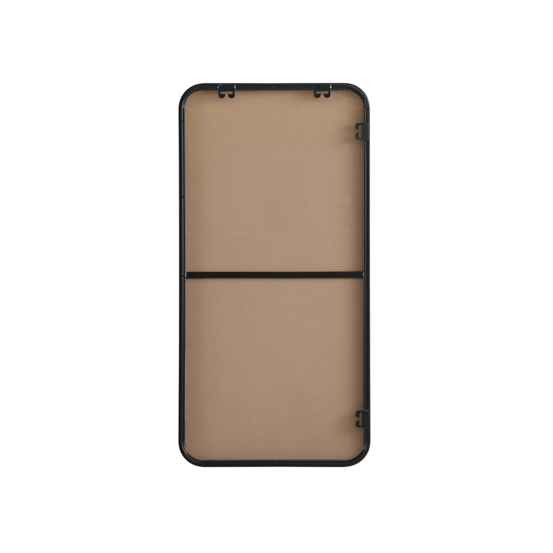 Elegant Decor Contour Metal Rectangle Mirror 18X36