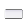 Elegant Decor Contour Metal Rectangle Mirror 18X36