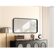 Elegant Decor Contour Metal Rectangle Mirror 18X36