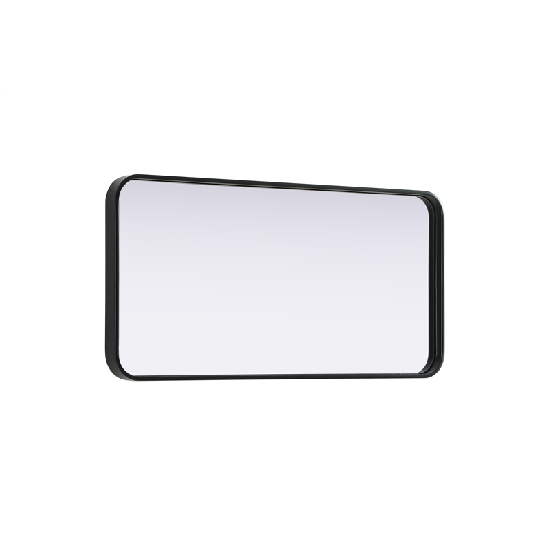 Elegant Decor Contour Metal Rectangle Mirror 18X36