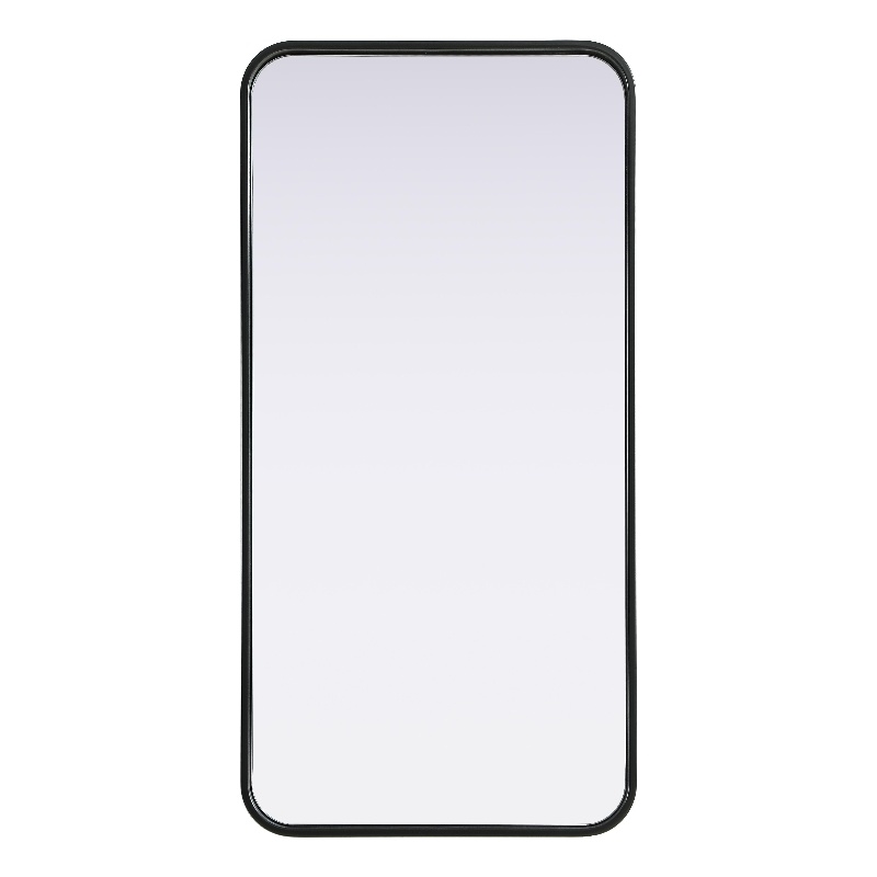 Elegant Decor Contour Metal Rectangle Mirror 18X36
