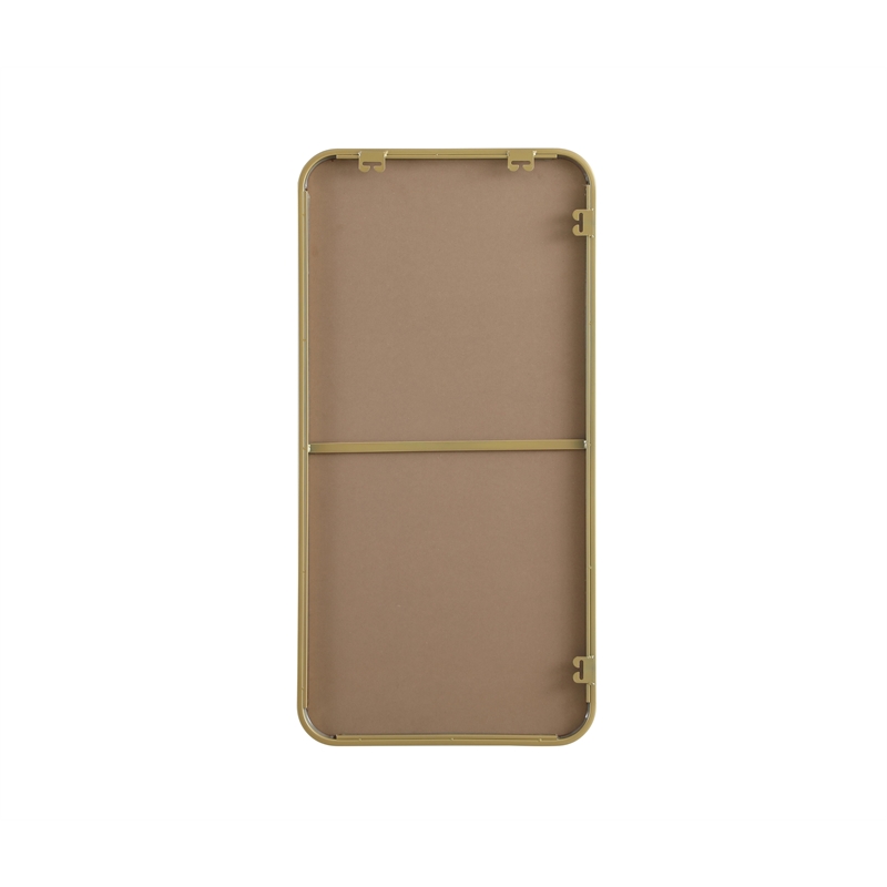 Elegant Decor Contour Metal Rectangle Mirror 18X36