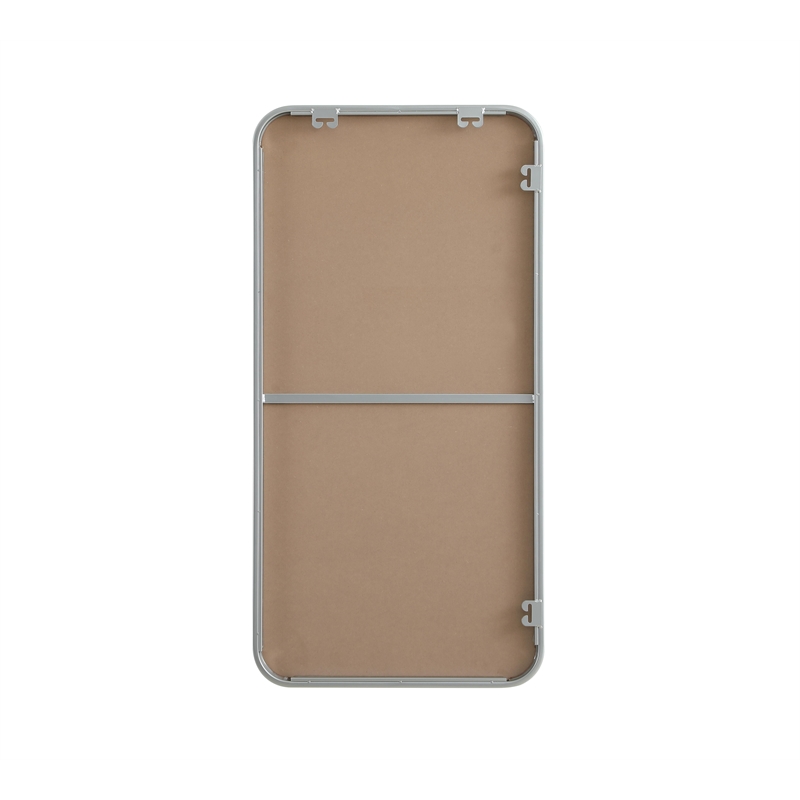 Elegant Decor Contour Metal Rectangle Mirror 18X36