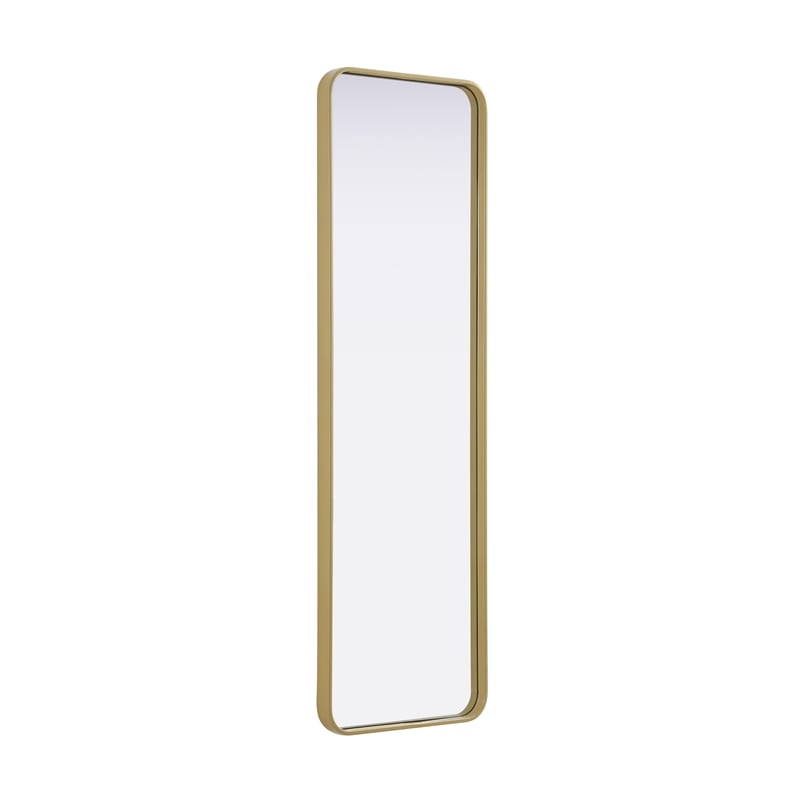Elegant Decor Contour Metal Rectangle Mirror 18X60