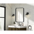 Elegant Decor Contour Metal Rectangle Mirror 20X30