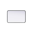 Elegant Decor Contour Metal Rectangle Mirror 20X30