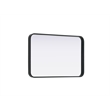 Elegant Decor Contour Metal Rectangle Mirror 20X30