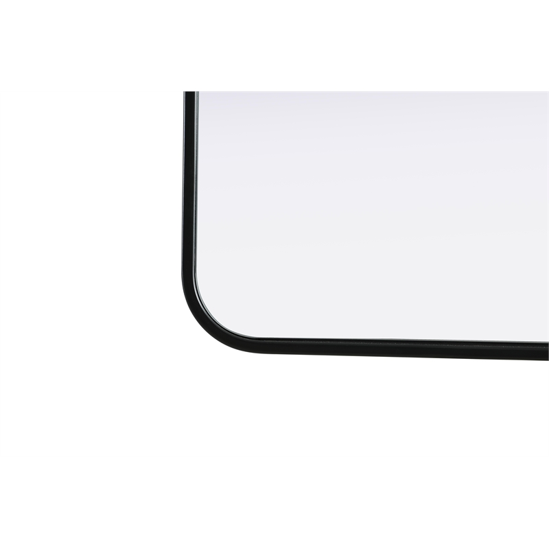 Elegant Decor Contour Metal Rectangle Mirror 20X30