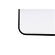 Elegant Decor Contour Metal Rectangle Mirror 20X30