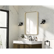Elegant Decor Contour Metal Rectangle Mirror 20X30