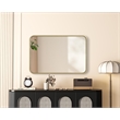 Elegant Decor Contour Metal Rectangle Mirror 20X30