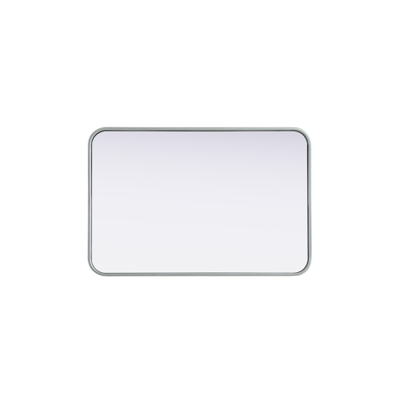 Elegant Decor Contour Metal Rectangle Mirror 20X30