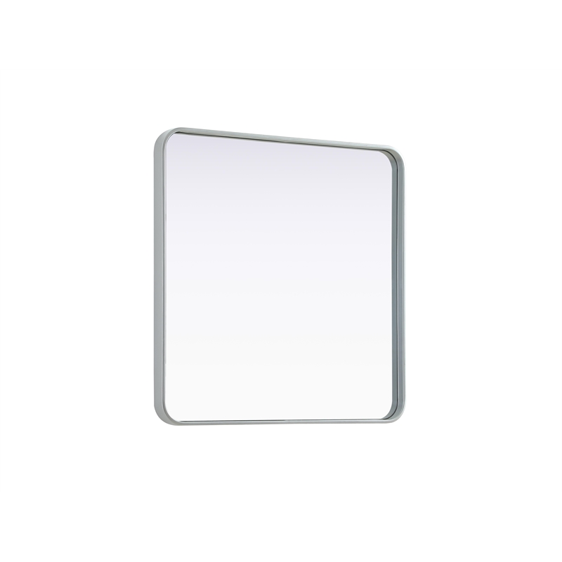 Elegant Decor Contour Metal Square Mirror 30X30