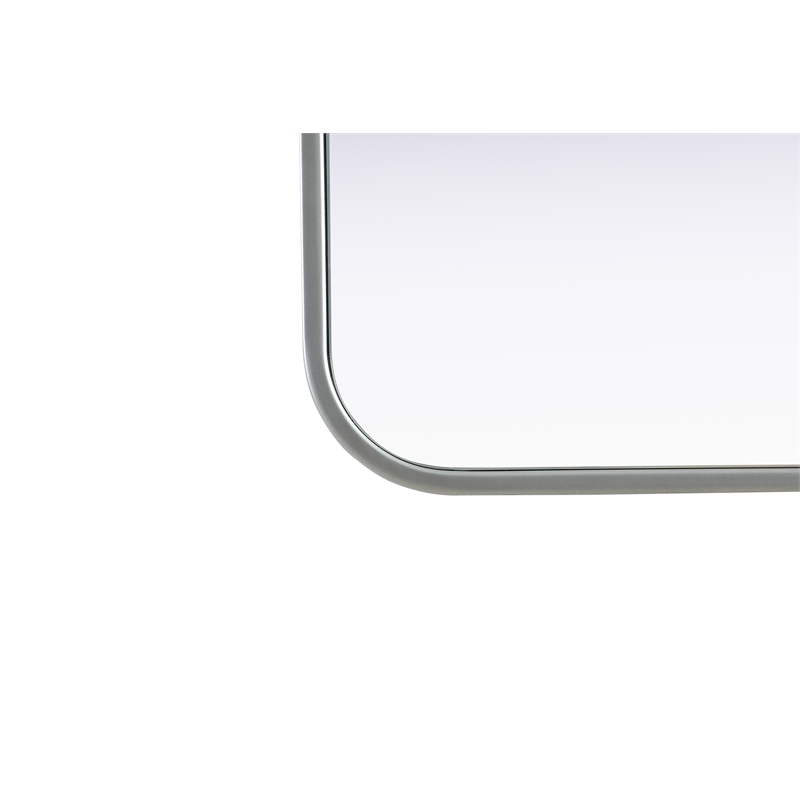 Elegant Decor Contour Metal Square Mirror 30X30