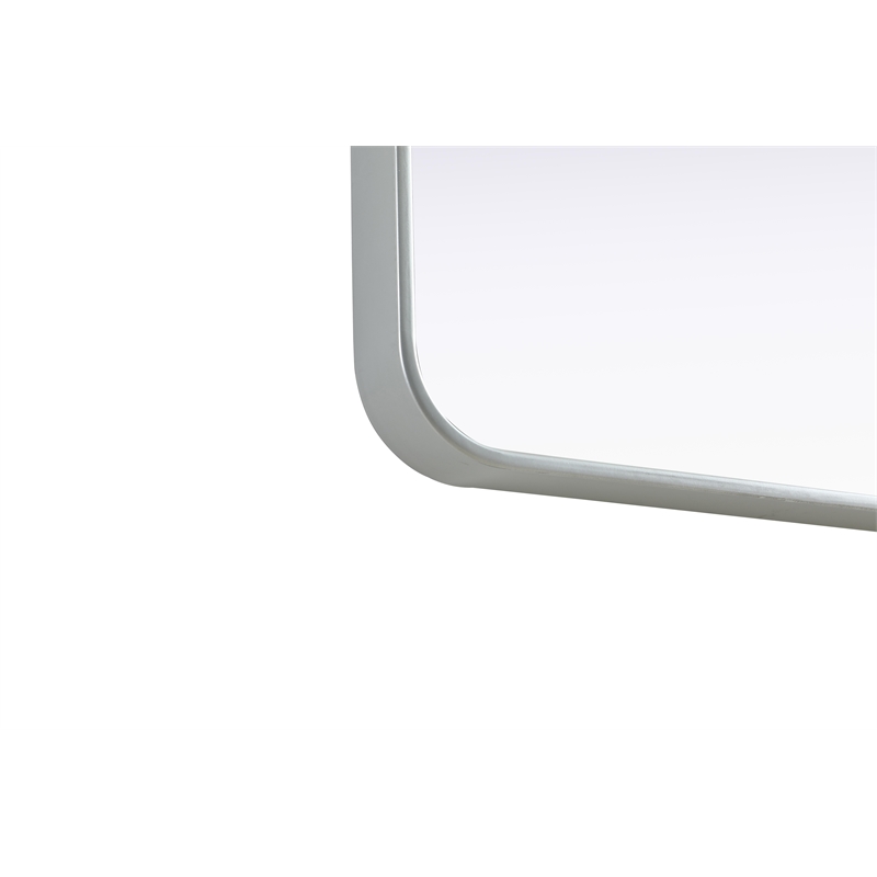 Elegant Decor Contour Metal Square Mirror 30X30