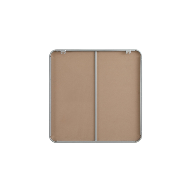Elegant Decor Contour Metal Square Mirror 30X30