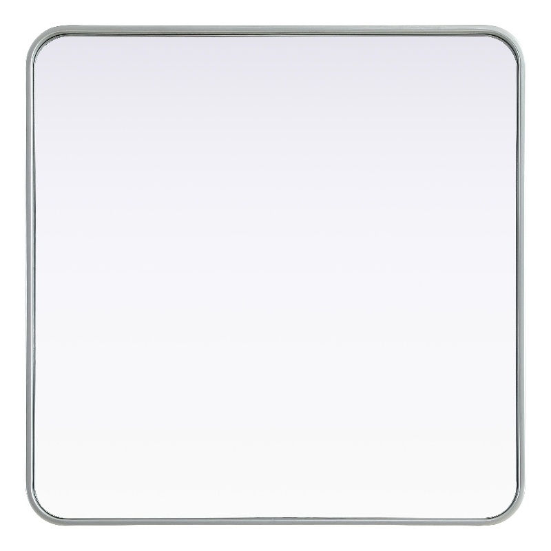 Elegant Decor Contour Metal Square Mirror 30X30