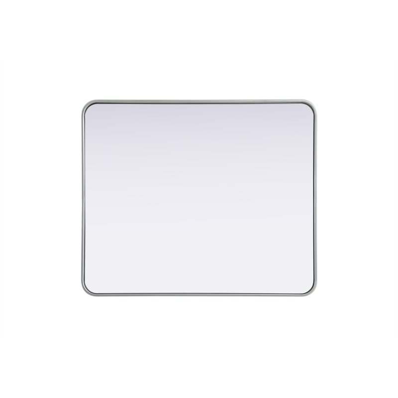 Elegant Decor Contour Metal Rectangle Mirror 30X36