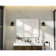 Elegant Decor Contour Metal Rectangle Mirror 30X36