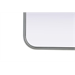 Elegant Decor Contour Metal Rectangle Mirror 30X36