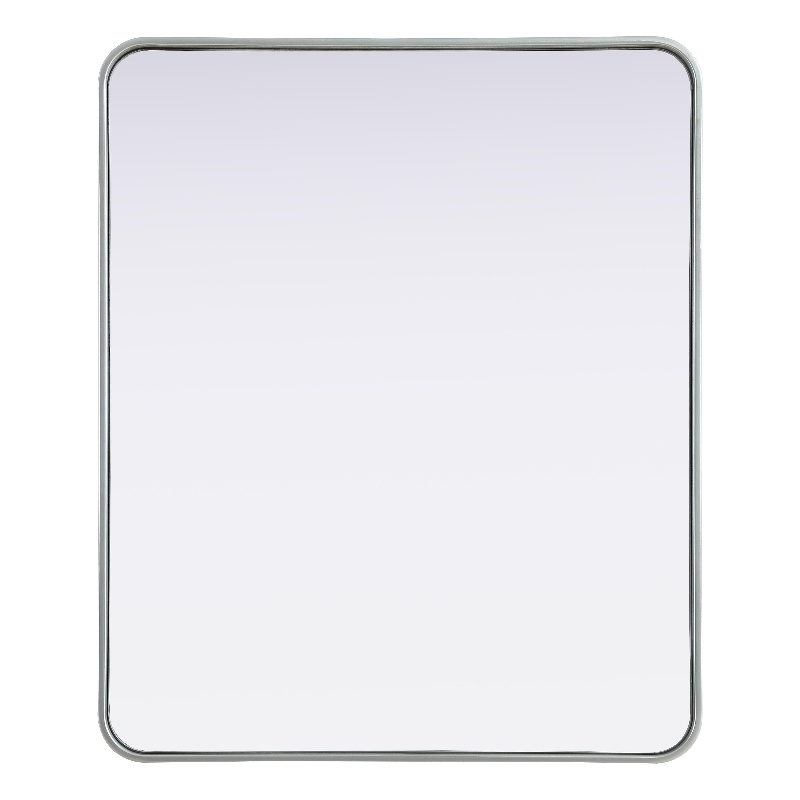 Elegant Decor Contour Metal Rectangle Mirror 30X36