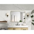 Elegant Decor Contour Metal Rectangle Mirror 30X40