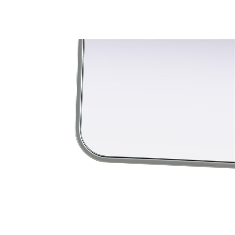 Elegant Decor Contour Metal Rectangle Mirror 30X40