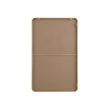 Elegant Decor Contour Metal Rectangle Mirror 30X48 In Brass