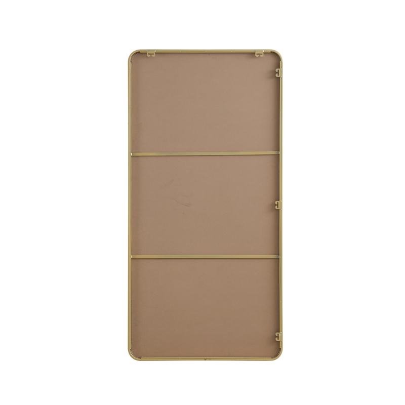 Elegant Decor Contour Metal Rectangle Mirror 30X60