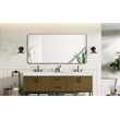 Elegant Decor Contour Metal Rectangle Mirror 30X60