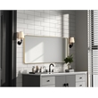 Elegant Decor Contour Metal Rectangle Mirror 30X60