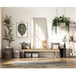Elegant Decor Contour Metal Rectangle Mirror 30X60