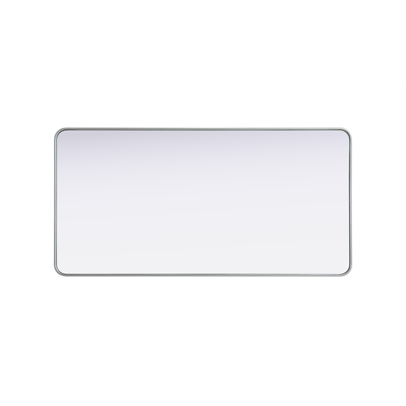 Elegant Decor Contour Metal Rectangle Mirror 30X60