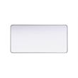 Elegant Decor Contour Metal Rectangle Mirror 30X60