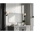 Elegant Decor Contour Metal Rectangle Mirror 30X60