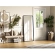 Elegant Decor Contour Metal Rectangle Mirror 32X72 In Black