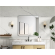 Elegant Decor Contour Metal Rectangle Mirror 36X36