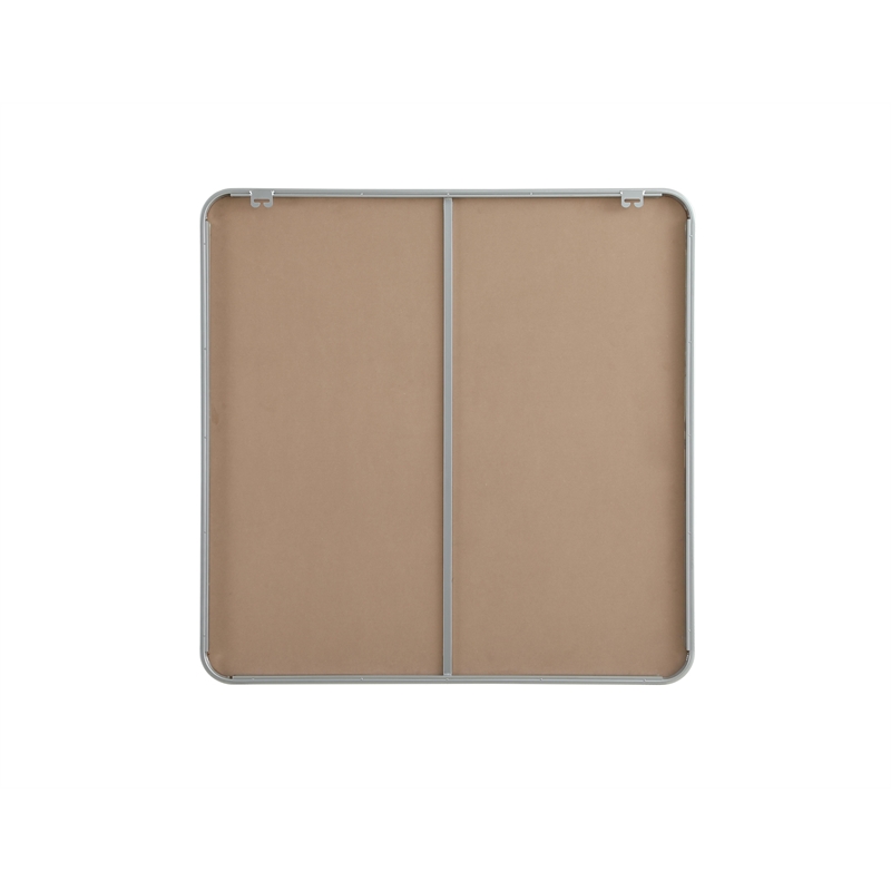 Elegant Decor Contour Metal Rectangle Mirror 36X36