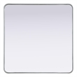 Elegant Decor Contour Metal Rectangle Mirror 36X36