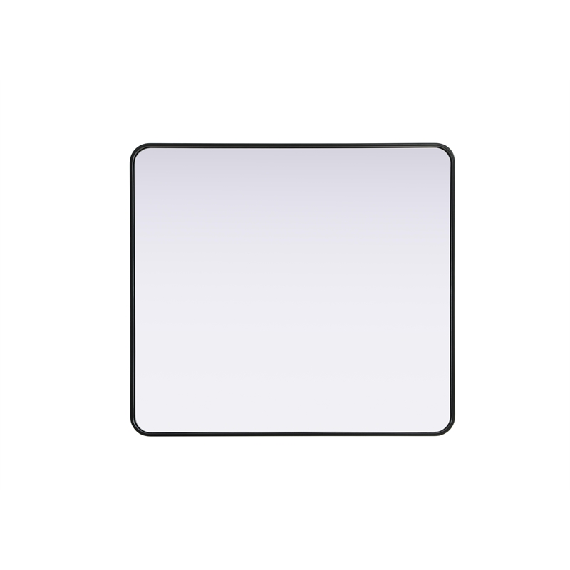 Elegant Decor Contour Metal Rectangle Mirror 36X40
