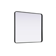 Elegant Decor Contour Metal Rectangle Mirror 36X40