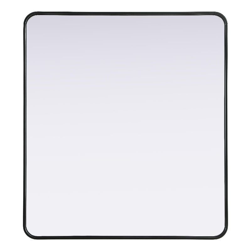 Elegant Decor Contour Metal Rectangle Mirror 36X40