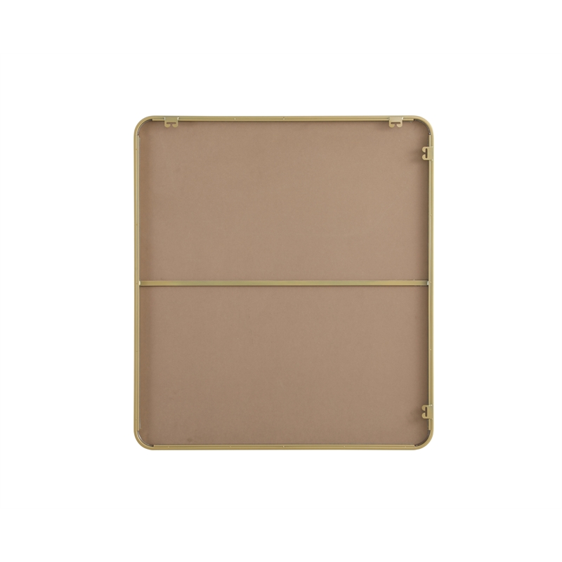 Elegant Decor Contour Metal Rectangle Mirror 36X40