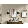 Elegant Decor Contour Metal Square Mirror 42X42 In Silver