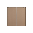 Elegant Decor Contour Metal Square Mirror 42X42 In Silver